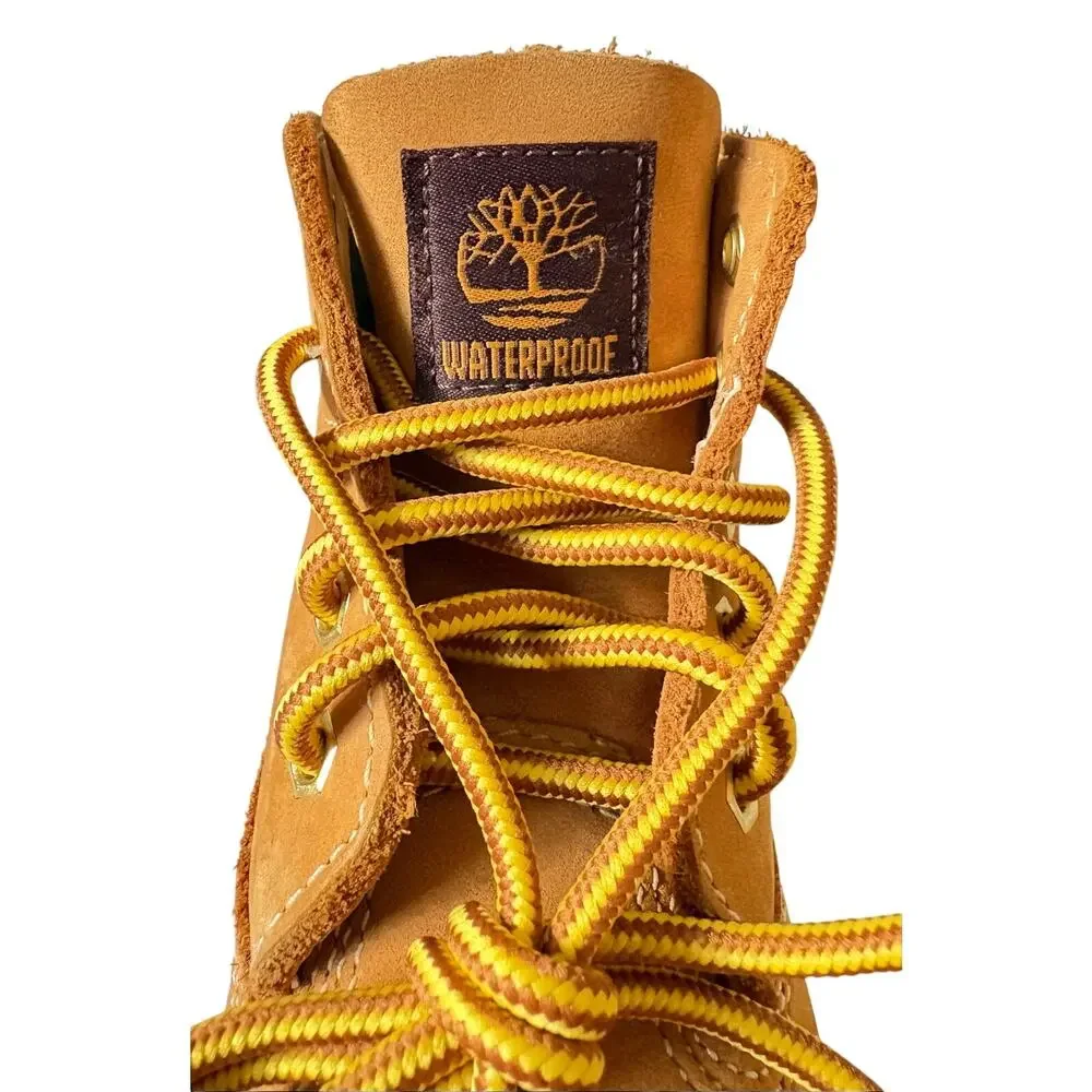 Timberland Classic 6 inch Boot Boys Sz 1 Waterproof Wheat Nubuck Preppy Outdoors